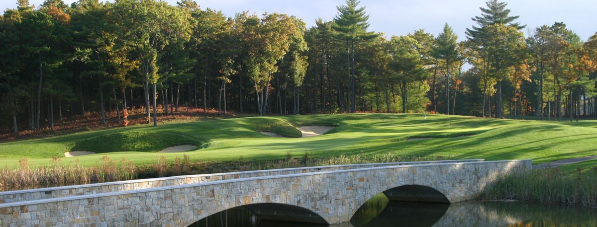 Aerial view of the golf course